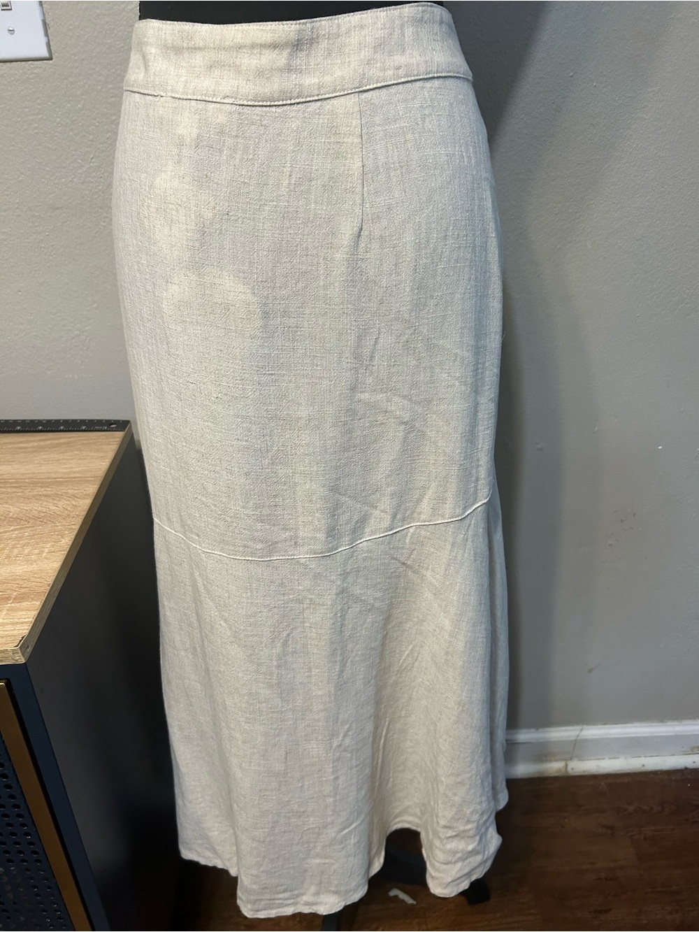 Umgee XL Linen Cotton Button Front Maxi Skirt NWT Boho Coastal - Picture 2 of 5